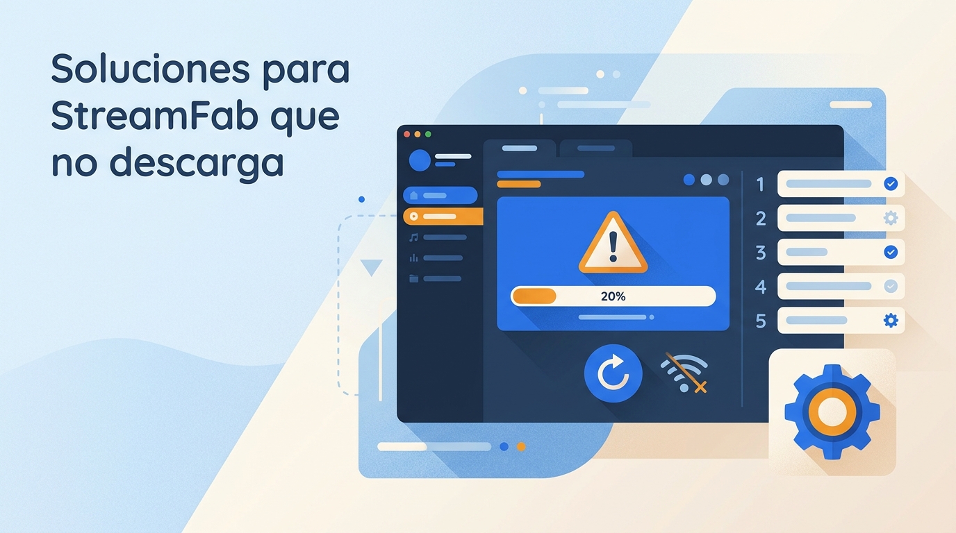 StreamFab no descarga: 5 diagnósticos y soluciones (2026)