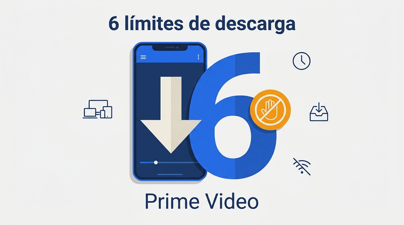 6 límites de descarga de Prime Video en España: reglas y soluciones