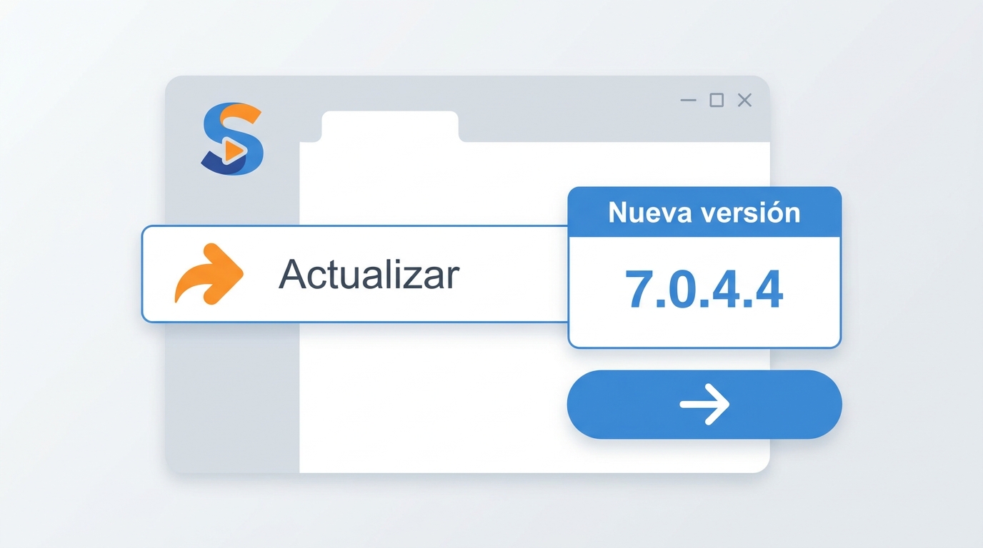 Menú de StreamFab para comprobar actualizaciones e instalar la versión 7.0.4.4.