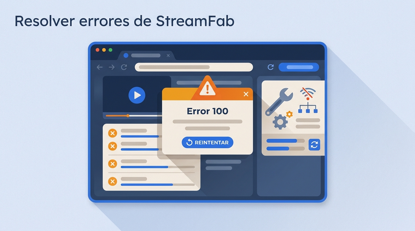 Códigos de error de StreamFab: qué significan y cómo resolverlos (2026)