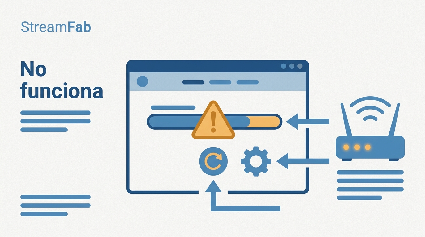 StreamFab no funciona: soluciones por servicio y código (2026)